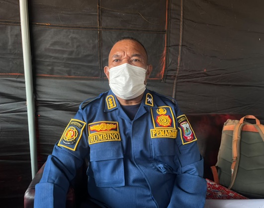 (Sekretaris BPBDKP Provinsi Papua Tengah, Martinus Rumbino)